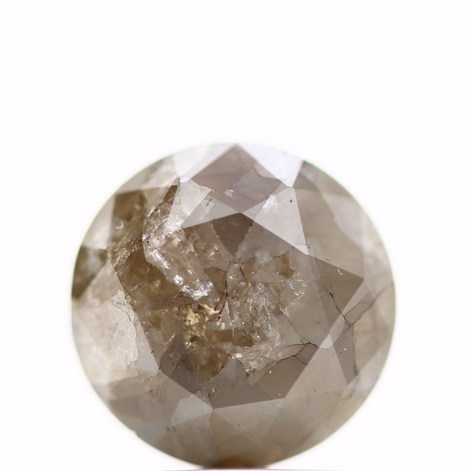 2.37 Carat Fancy Gray Round Shape Brilliant Cut Natural Loose Diamond